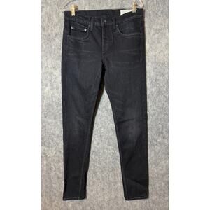 Rag & Bone Mens 29x32 Fit 1 Extra Slim Devon Black Jeans